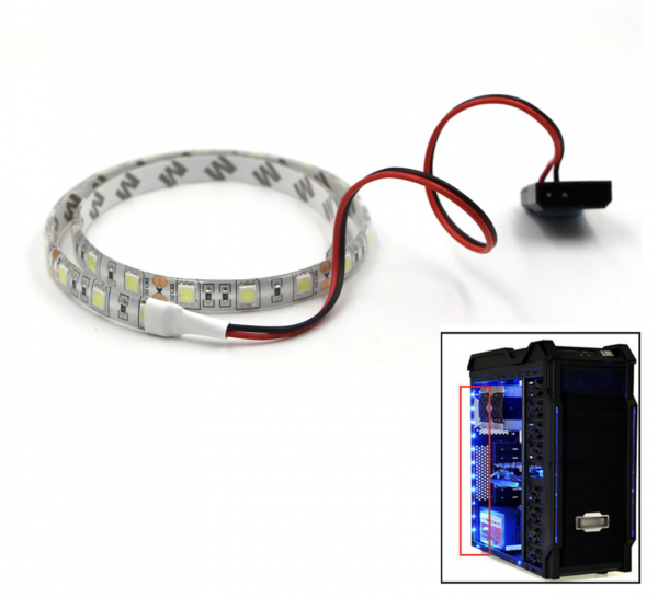 PC LED Band orange 50 cm mit Molex Anschluss